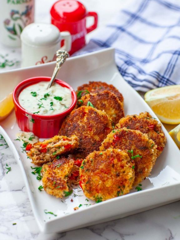 Soft Shell Crab Cakes with Tartar Sauce