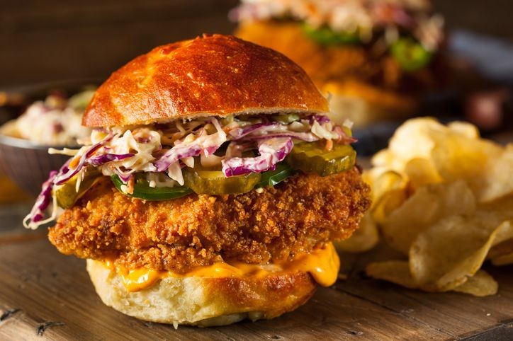 Southern Fried Chicken Burger with Buttermilk Ranch