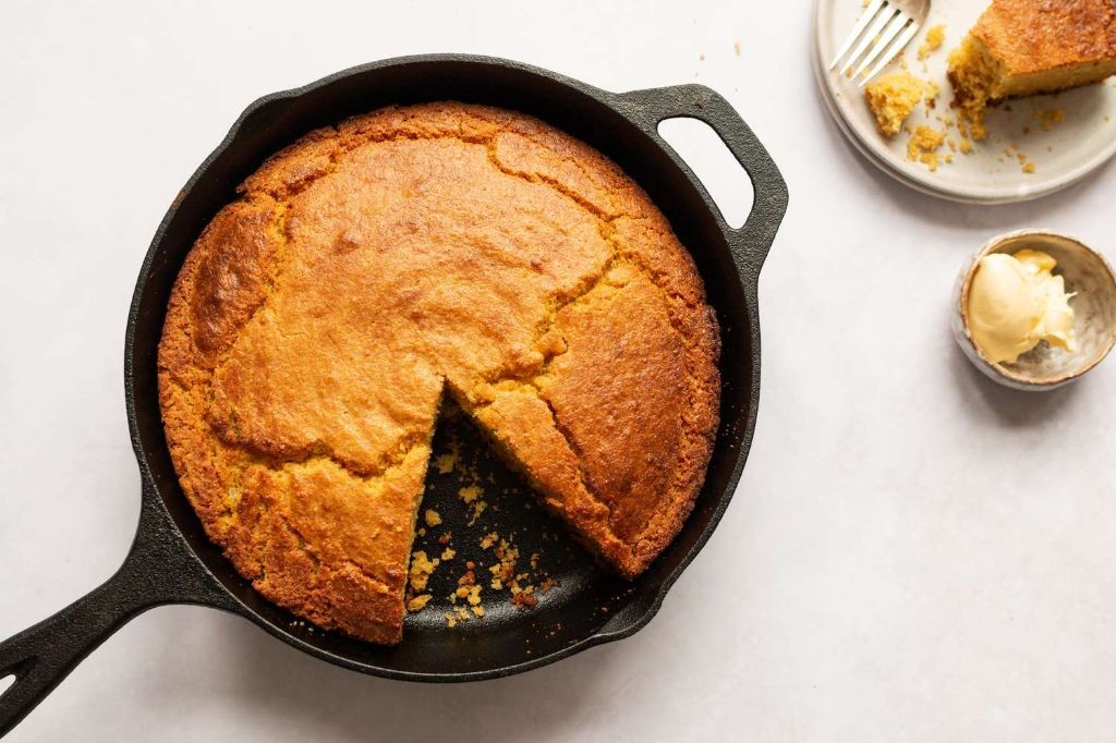 Southern Style Cast Iron Skillet Cornbread