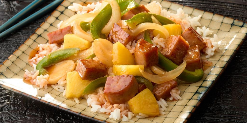 Spam and Bell Pepper Fried Rice