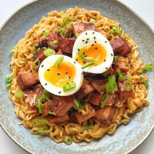Spam and Egg Fried Ramen