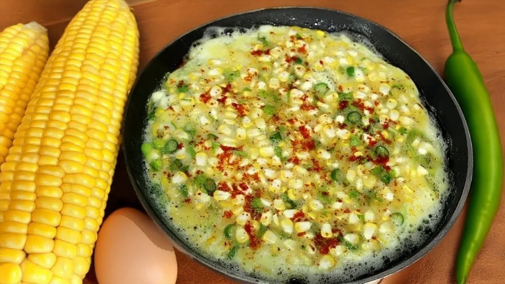 Spanish Omelette with Sweet Corn and Cilantro