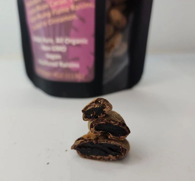 Spiced Chocolate Covered Raisins with Cinnamon