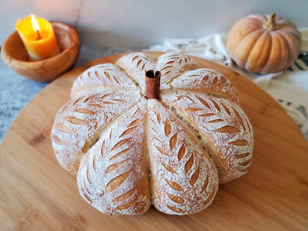 Spiced Pumpkin Sourdough Loaf Cake