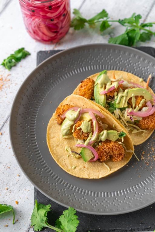 Spicy Air Fryer Shrimp Tacos