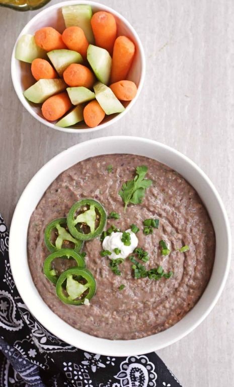 Spicy Black Bean Dip Using Canned Beans