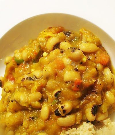 Spicy Black Eyed Pea and Butternut Squash Casserole