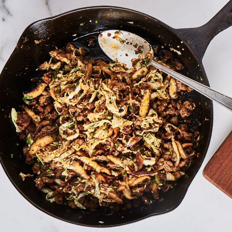 Spicy Cabbage and Sausage Stir-Fry