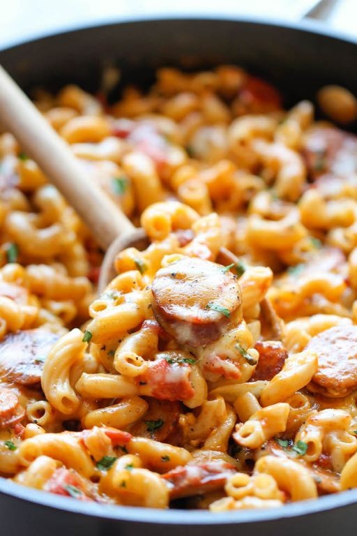 Spicy Cajun Elbow Noodle Skillet