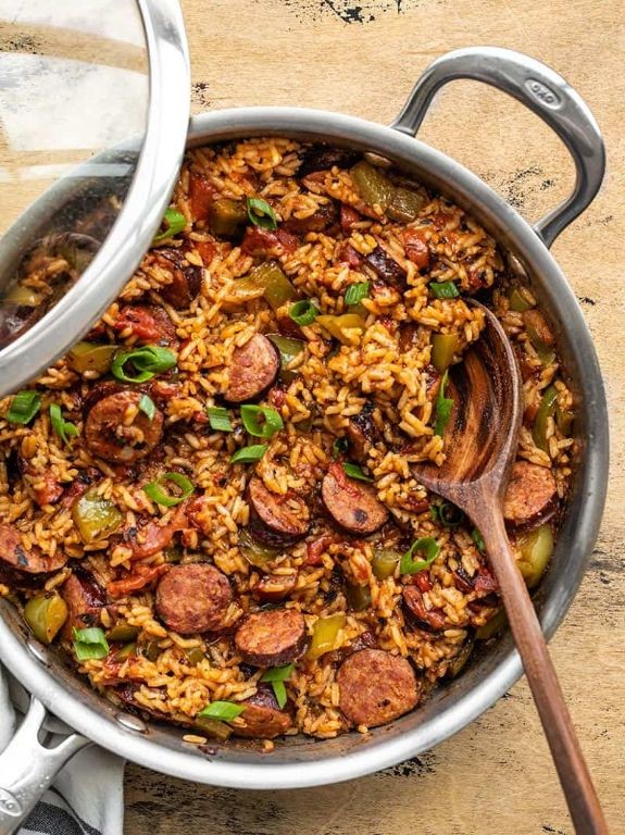 Spicy Cajun Rice with Andouille Sausage