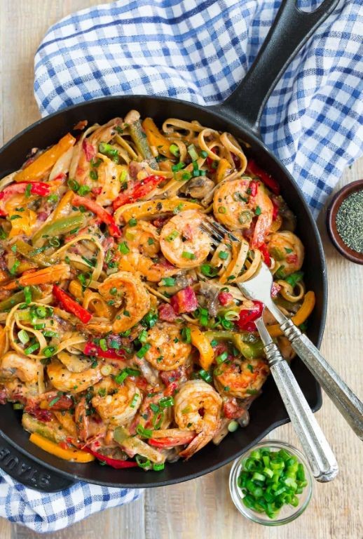 Spicy Cajun Shrimp Pasta Zero