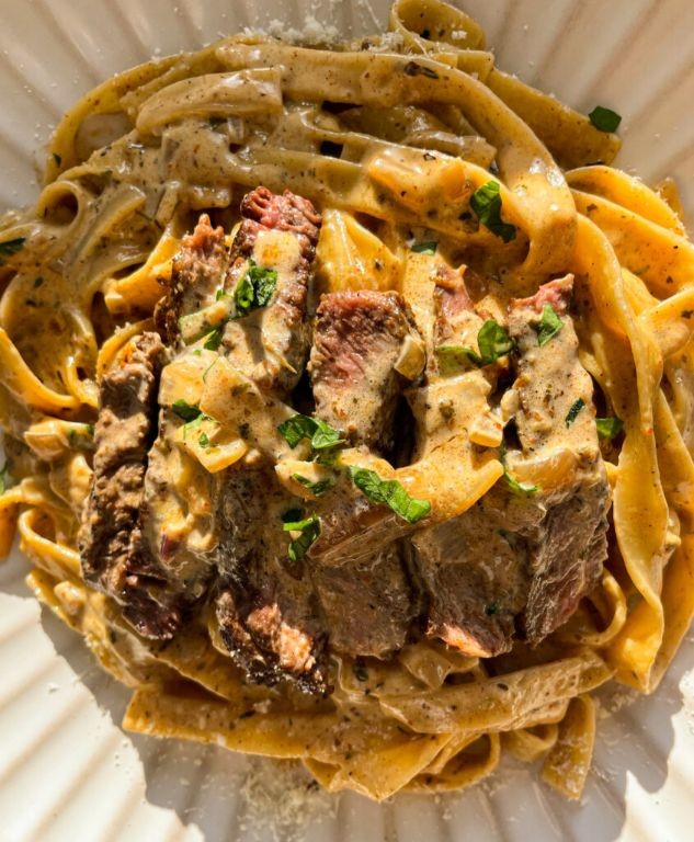 Spicy Cajun Steak Pasta