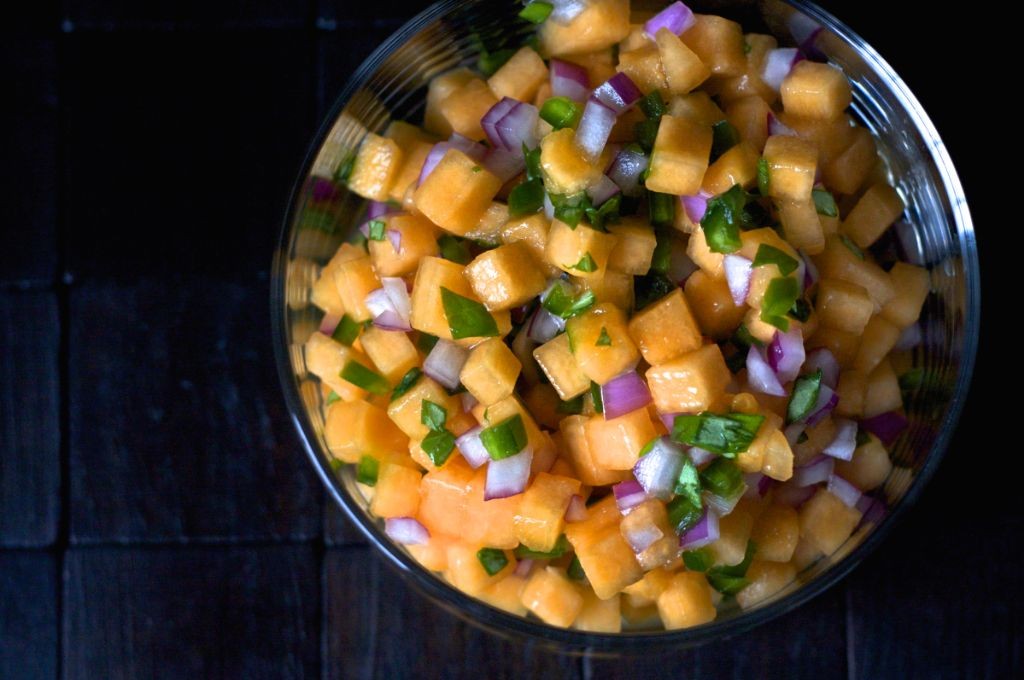 Spicy Cantaloupe Salsa