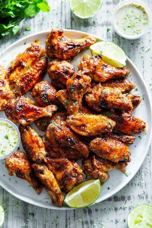 Spicy Chili Lime Seasoned Chicken Wings