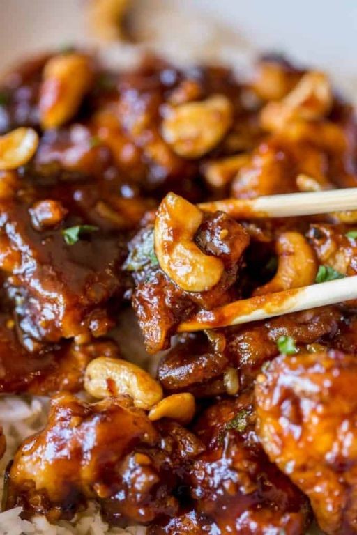 Spicy General Tso Chicken with Cashews
