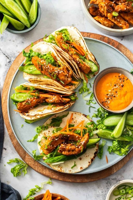 Spicy Gochujang Chicken Tacos