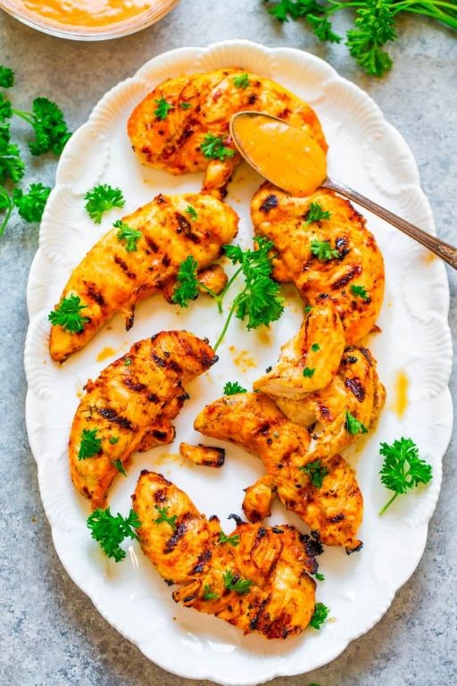 Spicy Grilled Chicken Backs with Garlic Butter