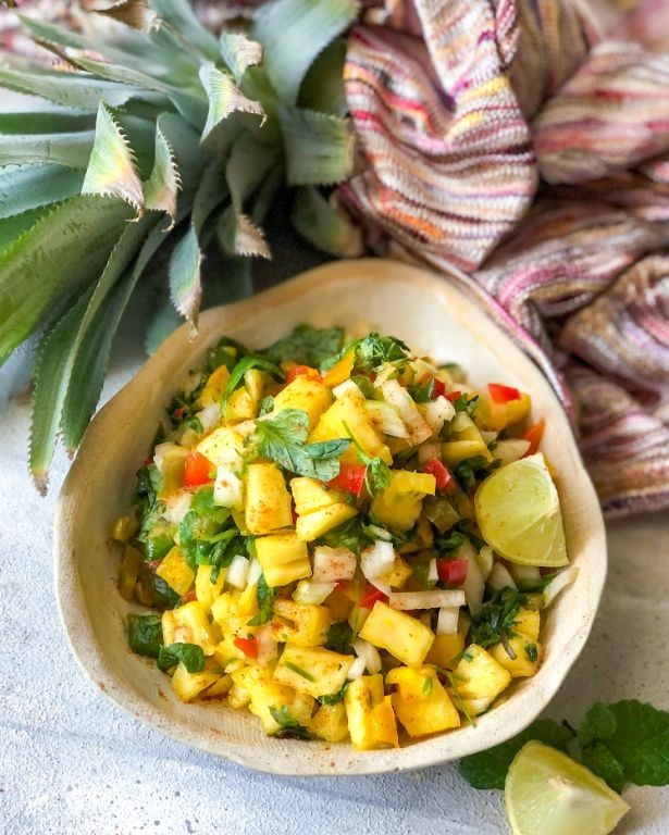 Spicy Grilled Pineapple Salsa