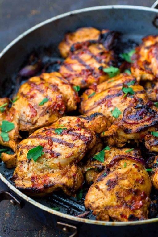 Spicy Harissa Mediterranean Chicken Thighs