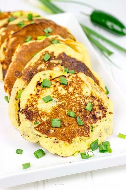 Spicy Hoe Cakes with Jalapeños and Cheese