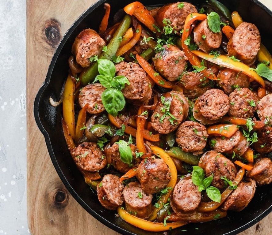 Spicy Italian Breakfast Sausage Skillet