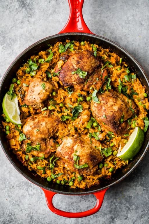 Spicy Knorr Chicken and Rice Skillet