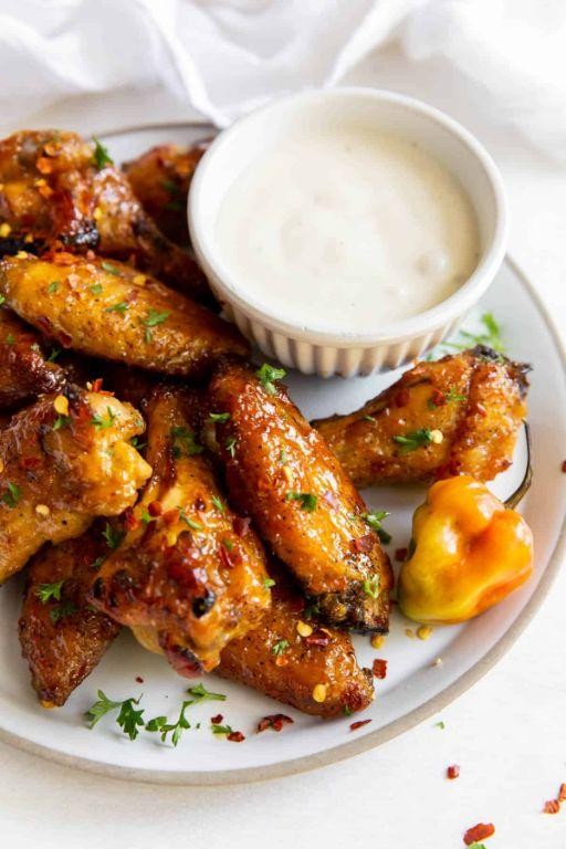 Spicy Mango Habanero Chicken Wings