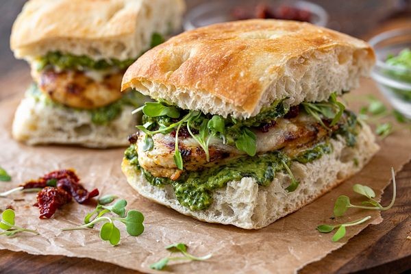 Spicy Pesto Chicken Sandwich