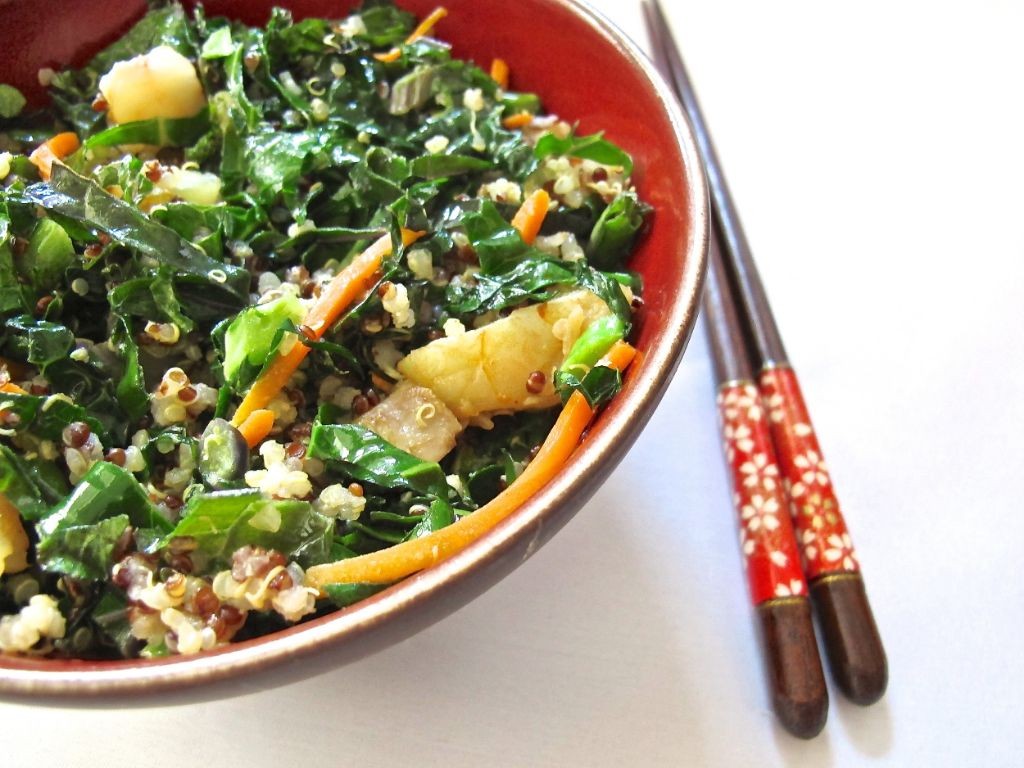 Spicy Quinoa and Kale Stir-Fry