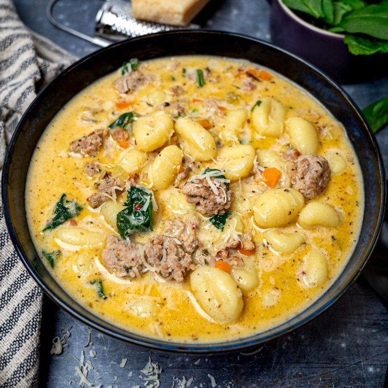Spicy Sausage Gnocchi Soup