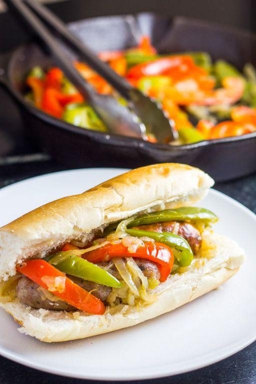 Spicy Sausage and Pepper Sandwich