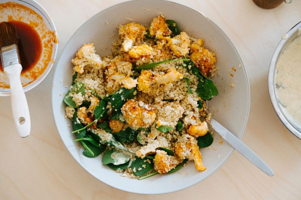 Spicy Sriracha Cauliflower Salad