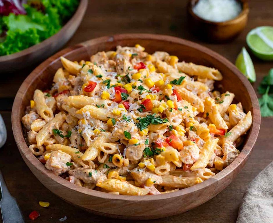 Spicy Sriracha Chicken Penne Pasta