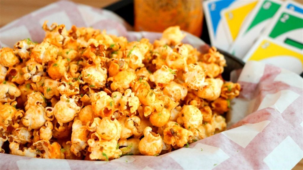 Spicy Sriracha Lime Popcorn