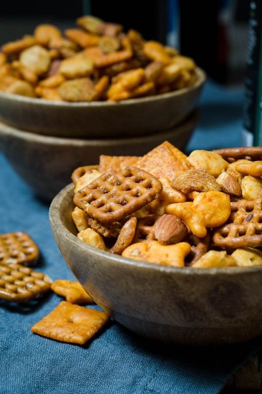 Spicy Sriracha No Bake Snack Mix