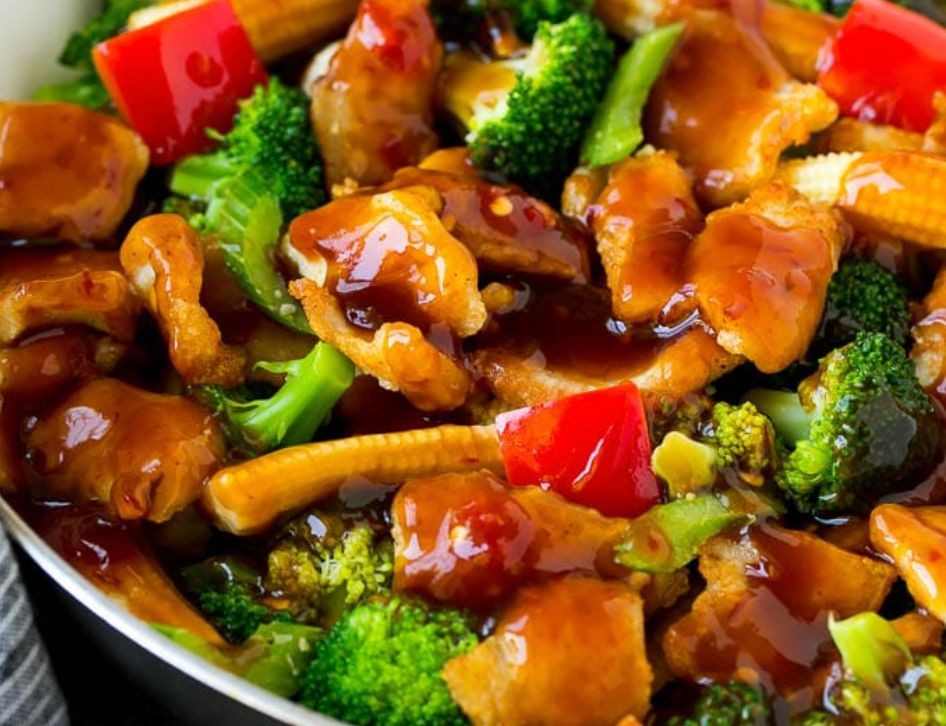 Spicy Szechuan Chicken and Broccoli