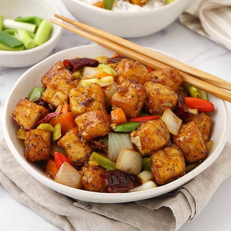 Spicy Szechuan Fried Tofu