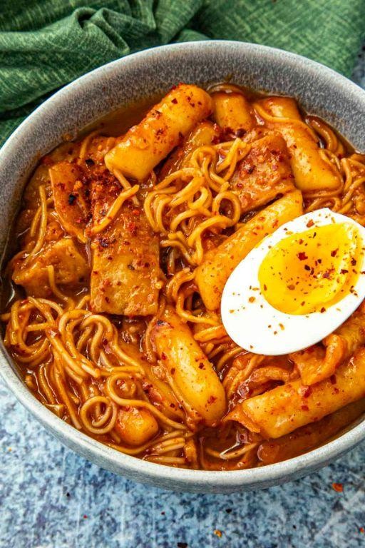 Spicy Tteokbokki Ramen Fusion