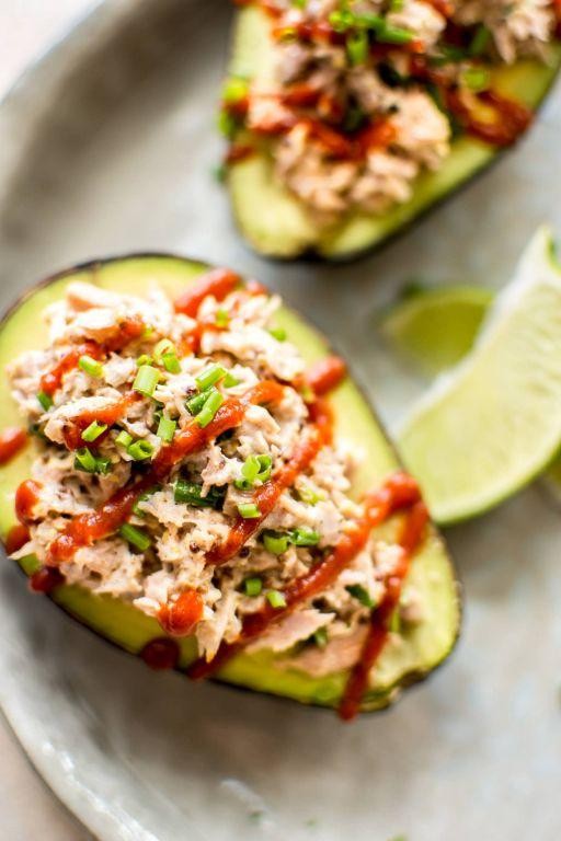 Spicy Tuna Stuffed Avocado