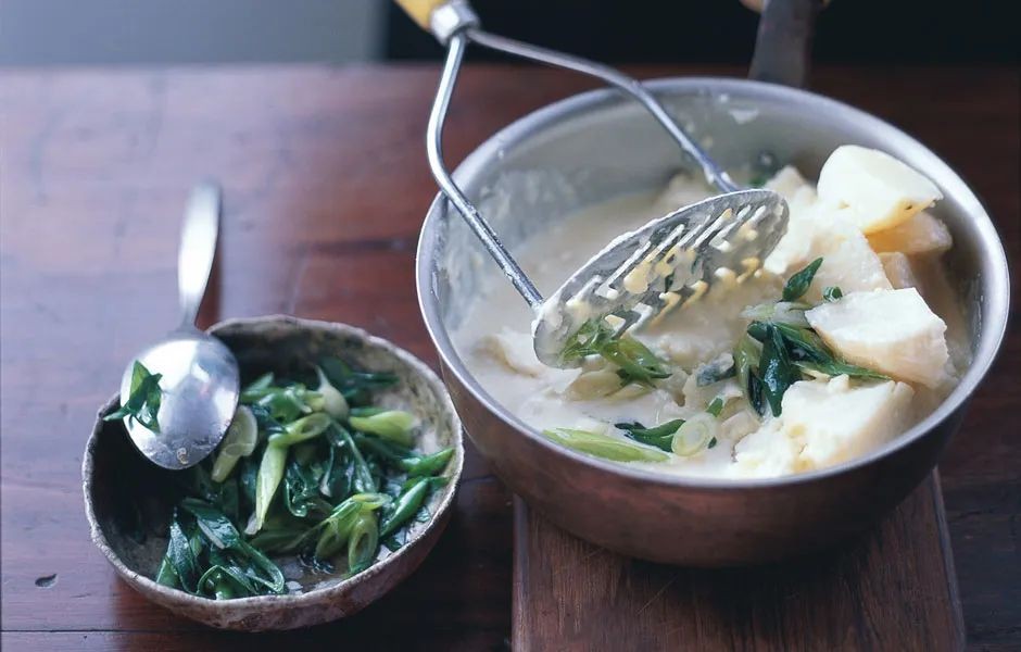 Spicy Wasabi and Scallion Mashed Potatoes