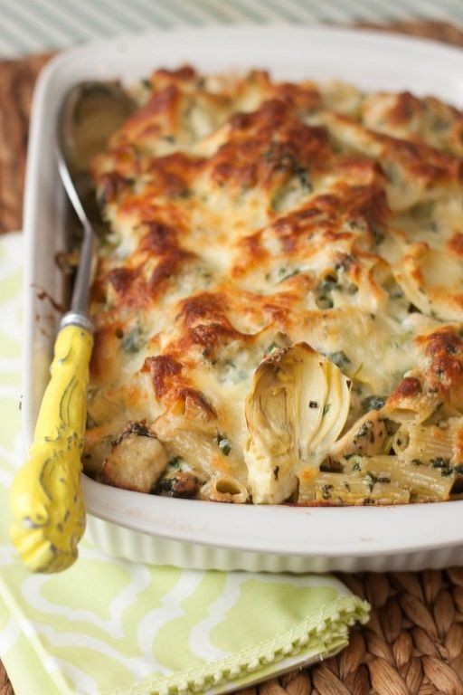 Spinach Artichoke Rotisserie Chicken Pasta
