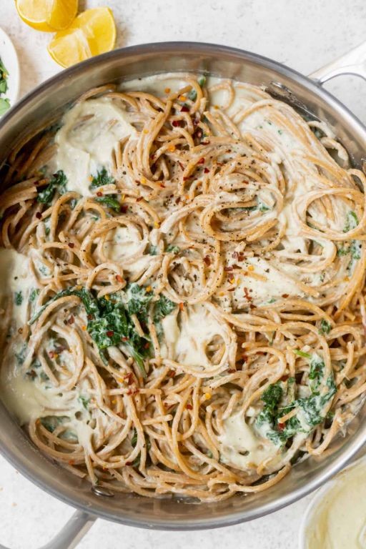 Spinach and Artichoke Alfredo Sauce