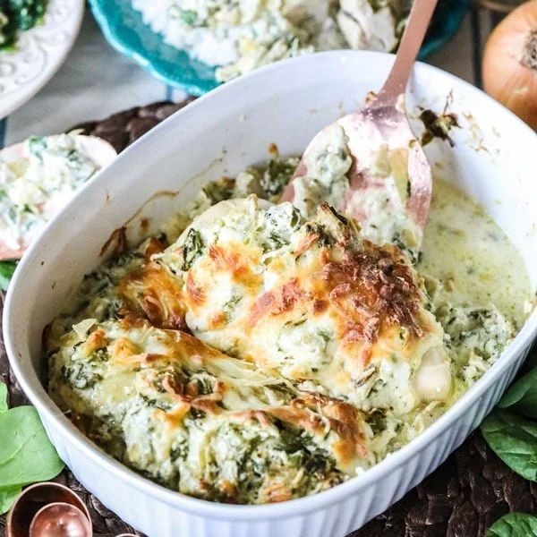 Spinach and Artichoke Chicken Scampi