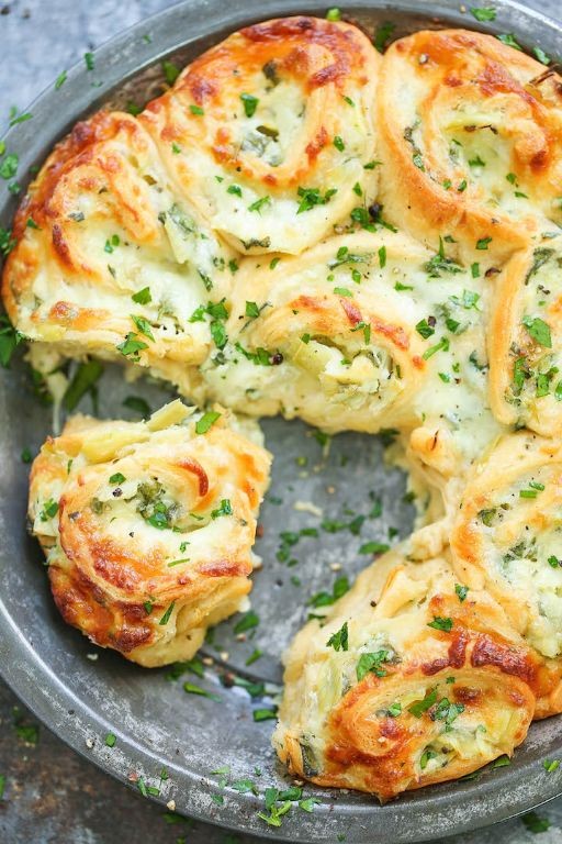 Spinach and Artichoke Pinwheel Sandwiches