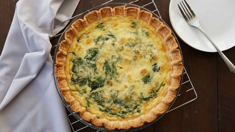 Spinach and Artichoke Quiche