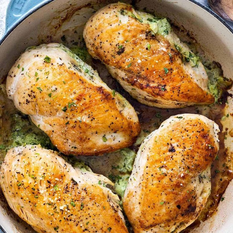 Spinach and Artichoke Stuffed Chicken Breast