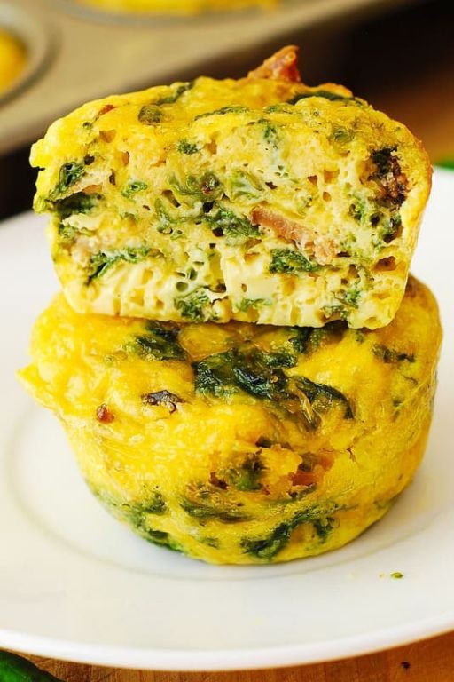 Spinach and Bacon Breakfast Muffins