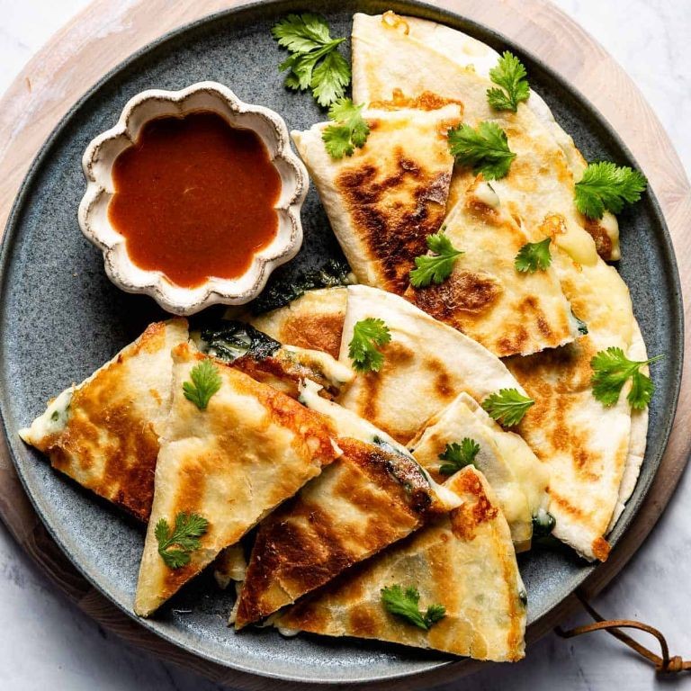 Spinach and Cheese Quesadillas