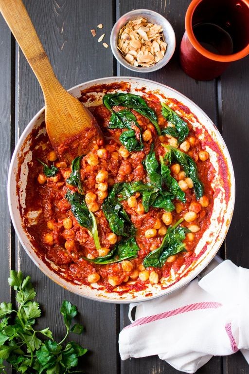 Spinach and Chickpea Stew