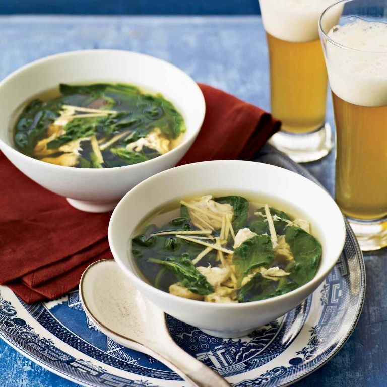 Spinach and Egg Drop Soup
